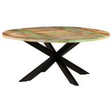 Dining Table Round 175x75 cm Solid Reclaimed Wood 321685