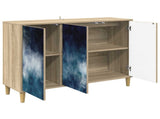 Sideboard RAALTE Sonoma 102 x 33 x 75 cm Engineered Wood 8006952