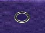Storage Boxes with Lids 10 pcs Purple 32x32x32 cm Fabric 288356