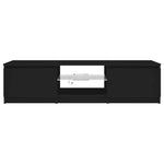 TV Cabinet with LED Lights Black 140x40x36 cm 804293