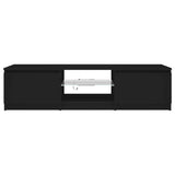 TV Cabinet with LED Lights Black 140x40x36 cm 804293