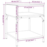 ZNTS Bedside Tables 2 pcs Grey Sonoma 40x41x50 cm Engineered Wood 825880