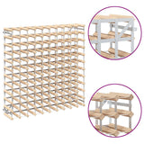 Wine Rack for 120 Bottles Solid Pinewood 282472