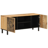 TV Cabinet 105x33x46 cm Solid Wood Mango 358212
