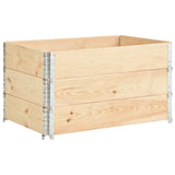 Pallet Collars 3 pcs 50x100 cm Solid Pine Wood 310053