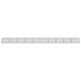 Gabion Basket with Cover 1000x100x50 cm Galvanised Iron 3295187