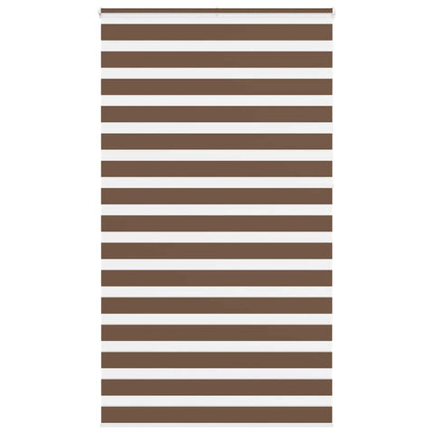 ZNTS Zebra Blind Brown 130x230 cm Fabric Width 125.9 cm Polyester 4014397