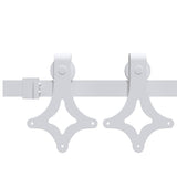 Sliding Door Hardware Kit 183 cm Steel White 151703