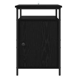 Bedside Cabinet 2 pcs Black Oak 40 x 42 x 60cm Engineered Wood 881811