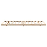 Bed Frame Brown 90 x 200 cm Solid Pine Wood 873088