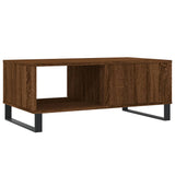 Coffee Table Brown Oak 90x50x36.5 cm Engineered Wood 830579