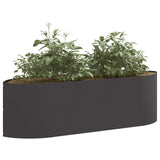 Raised Garden Bed Black 140 x 40x 40 cm Steel 8011712