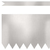 Lawn Edging 50 pcs Silver 100 x 0.05 x 30 cm Stainless Steel 3335792