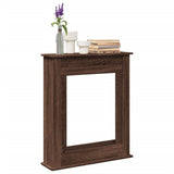 Fireplace Surround Brown Oak 75x20x87.5 cm Engineered Wood 854586