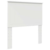 Bed Frame with Headboard White 90 x 190 cm Solid Pine Wood 3411064