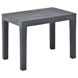 Garden Benches 2 pcs Anthracite Plastic 48781