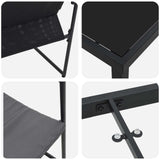 Garden Dining Set 9 pcs Black and Anthracite 200 x 80 x 73 cm 3448906