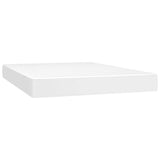 Pocket Spring Bed Mattress White 137x190x20cm Full Faux Leather 347874