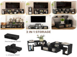 TV Stand for TVs up to 75 Inches, Free Combination TV Unit with Storage Shelves, Extendable T3398P330528