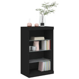 Sideboard with LED Lights Black 60.5x37x100 cm 836708