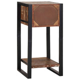 End Table Multicolour 40 x 40 x 80 cm Solid Reclaim Wood 4015988