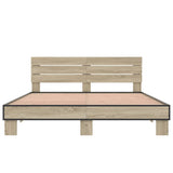 Bed Frame without Mattress Sonoma Oak 150x200 cm King Size 3280143