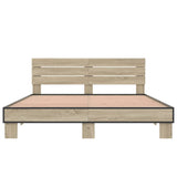 Bed Frame without Mattress Sonoma Oak 150x200 cm King Size 3280143