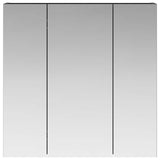 Bathroom Mirror Cabinet Black Oak 70 x 14.5 x 70 cm 889088