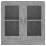 Vitrine Cabinet Concrete Grey 82.5x30.5x80 cm Engineered Wood 802745