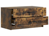 Bedside Cabinet Smoked Oak 62 x 34.5 x 44.5 cm Engineered Wood 895700