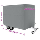 Horse Trailer Cover Grey 376x168x240 cm Non-woven Fabric 4015883