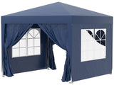 2 x 2 m Garden Pop Up Gazebo, Wedding Party Tent Marquee, Water Resistant Awning Canopy with T3398P310355