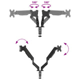 ZNTS Dual Monitor Arm for Max 27 Inch Screen Gas Spring 20 kg 4012170