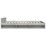 Bed Frame with Drawers without Mattress Concrete Grey 135x190 cm Double 3280772