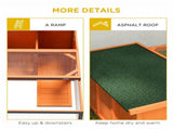 Rabbit Hutch Outdoor Guinea Pig Hutch Run Small Animal Off-ground Duck House Hideaway Backyard T3398P350058