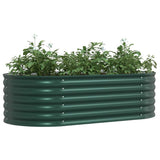 Garden Raised Bed Green 160 x 80 x 44 cm Steel 42008130