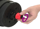 4-in-1 Dumbbell Barbell Kettlebell Set 30 kg Black and Red 42023469