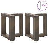 Coffee Table Legs T-Shaped 2 pcs Black 30x25x cm Steel 4013003