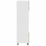 Microwave Cabinet Lyon Sonoma Oak 60x57x207 cm Engineered Wood 849627