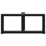 Coffee Table Legs T-Shaped 2 pcs Black 70x25x cm Steel 4013016