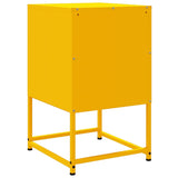 ZNTS Bedside Cabinet Mustard Yellow 36x39x60.5 cm Steel 846464