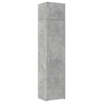 ZNTS Slim Storage Cabinet Concrete Grey 50x42.5x225 cm Engineered Wood 3281304