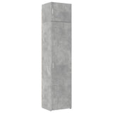 Slim Storage Cabinet Concrete Grey 50x42.5x225 cm Engineered Wood 3281304
