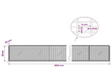 Gabion with 5 mm Wire and 5x2.5 cm Mesh 850x20x50 cm 3463571