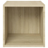 3 Piece TV Cabinet Set Sonoma Oak Engineered Wood 3080081