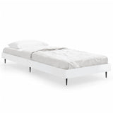 Bed Frame without Mattress High Gloss White 75x190 cm Small Single 832311