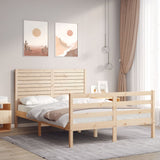 Bed Frame without Mattress 140x190 cm Solid Wood 3195006