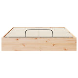 Ottoman Bed Frame with Storage Natural 150 x 200 cm 3418789