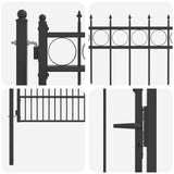Fence Gate HORST Steel Black Lockable 42034071