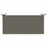 2-Piece Bench Cushions SOEST 2 pcs 100% Polyester Grey 950145